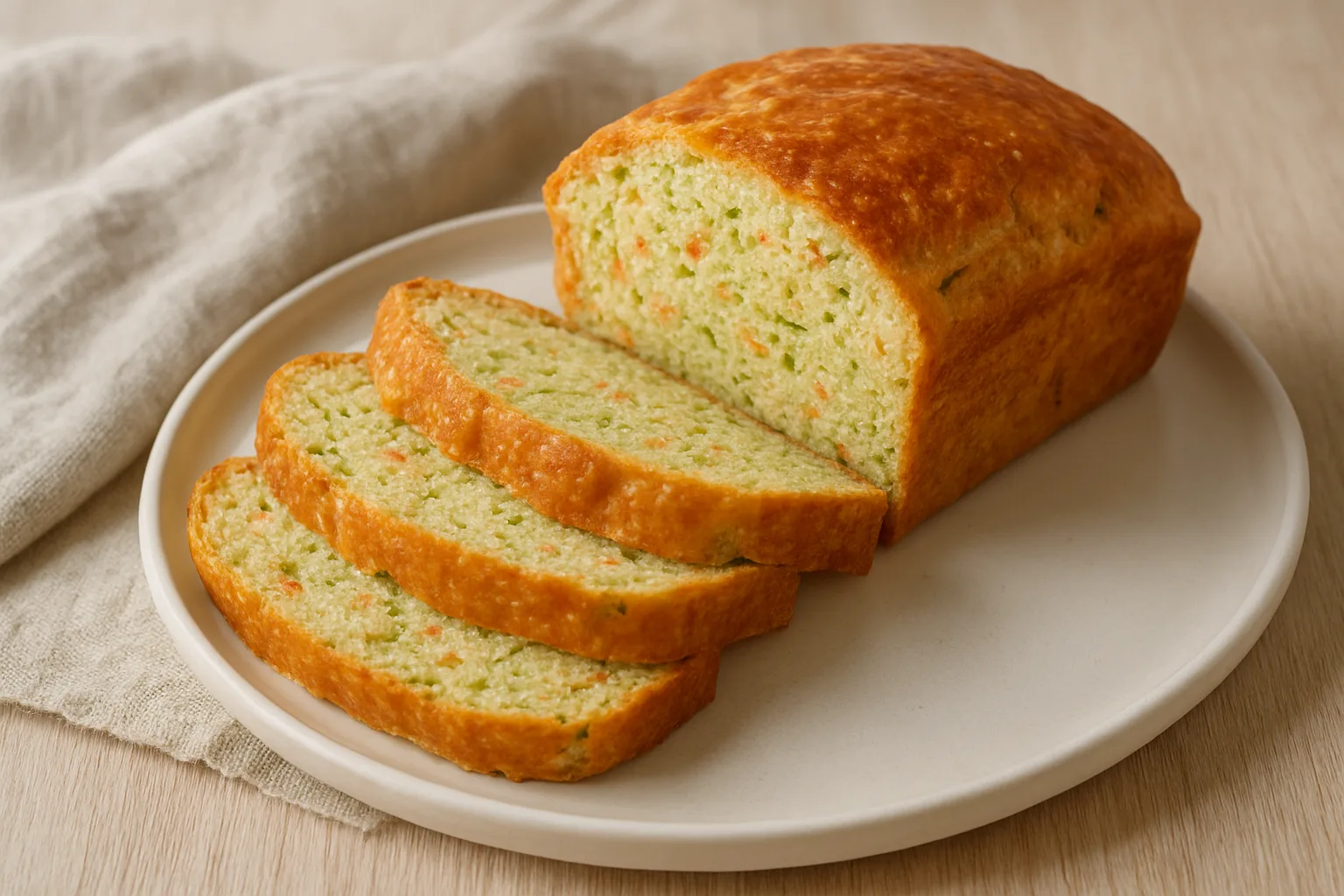 Weiches Baby-Zucchini-Möhrenbrot aus dem Ninja Foodi in kindgerechten weichen Streifen