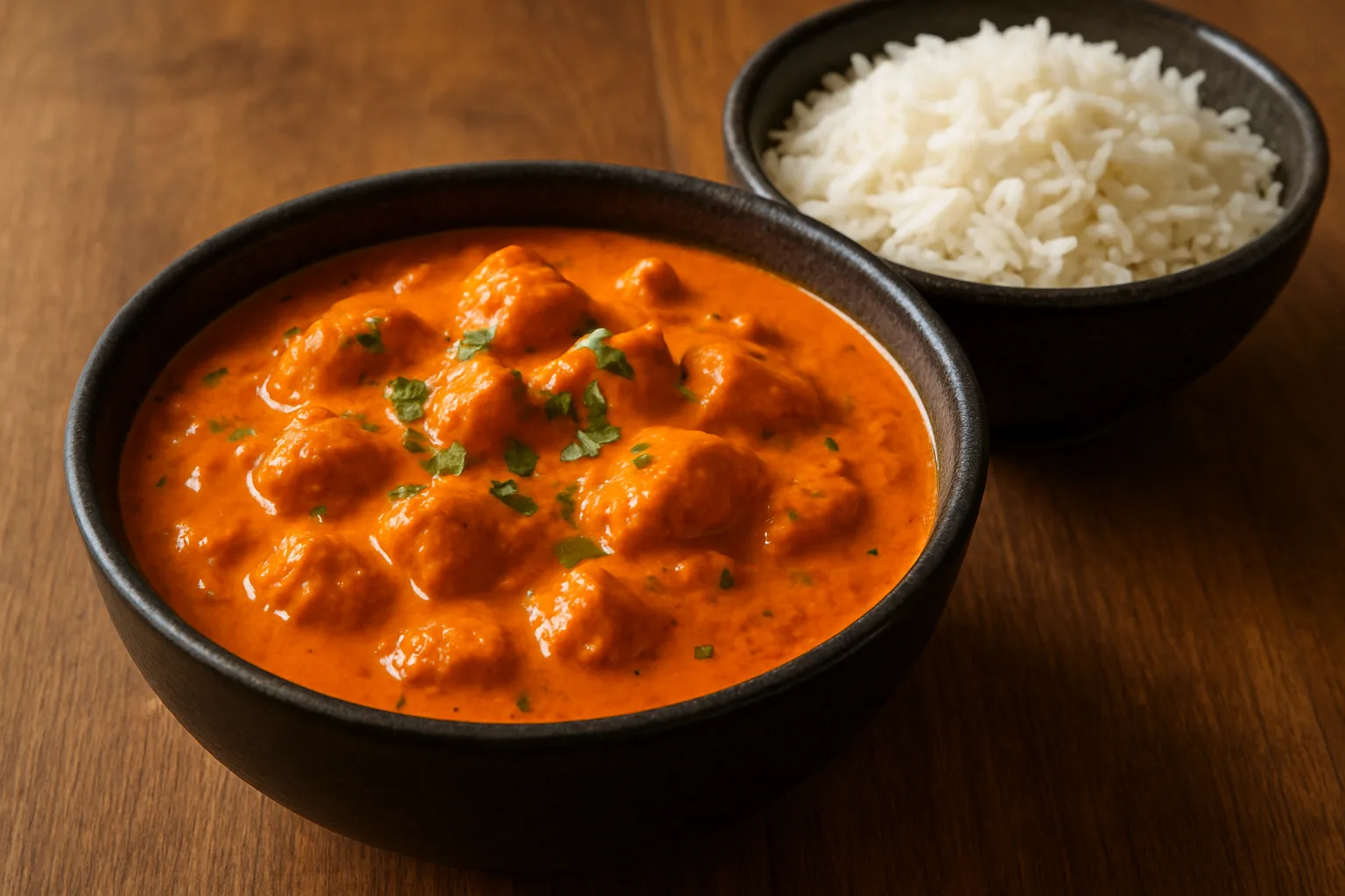 Cremiges Butter Chicken in Tomaten-Butter-Sauce
