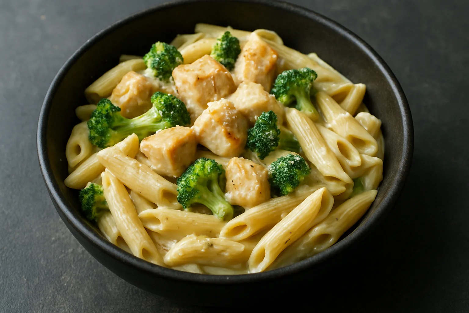 Cremige Hähnchen-Pasta mit Brokkoli aus dem Ninja Speedi