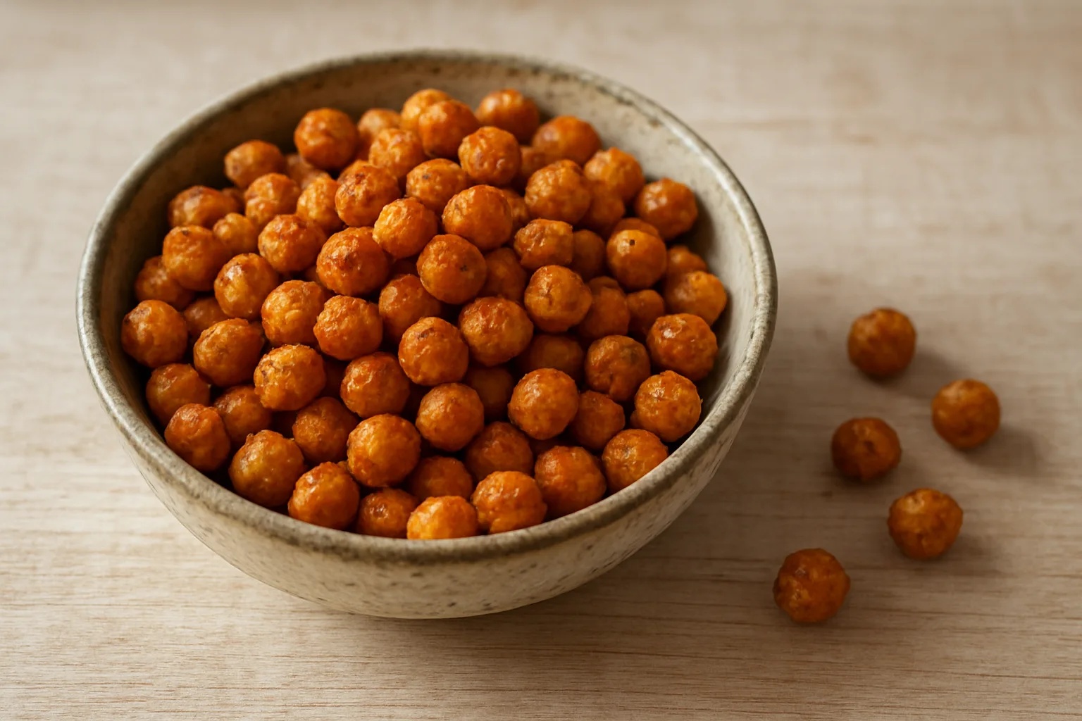 Knusprig geröstete Kichererbsen mit Paprikagewürz