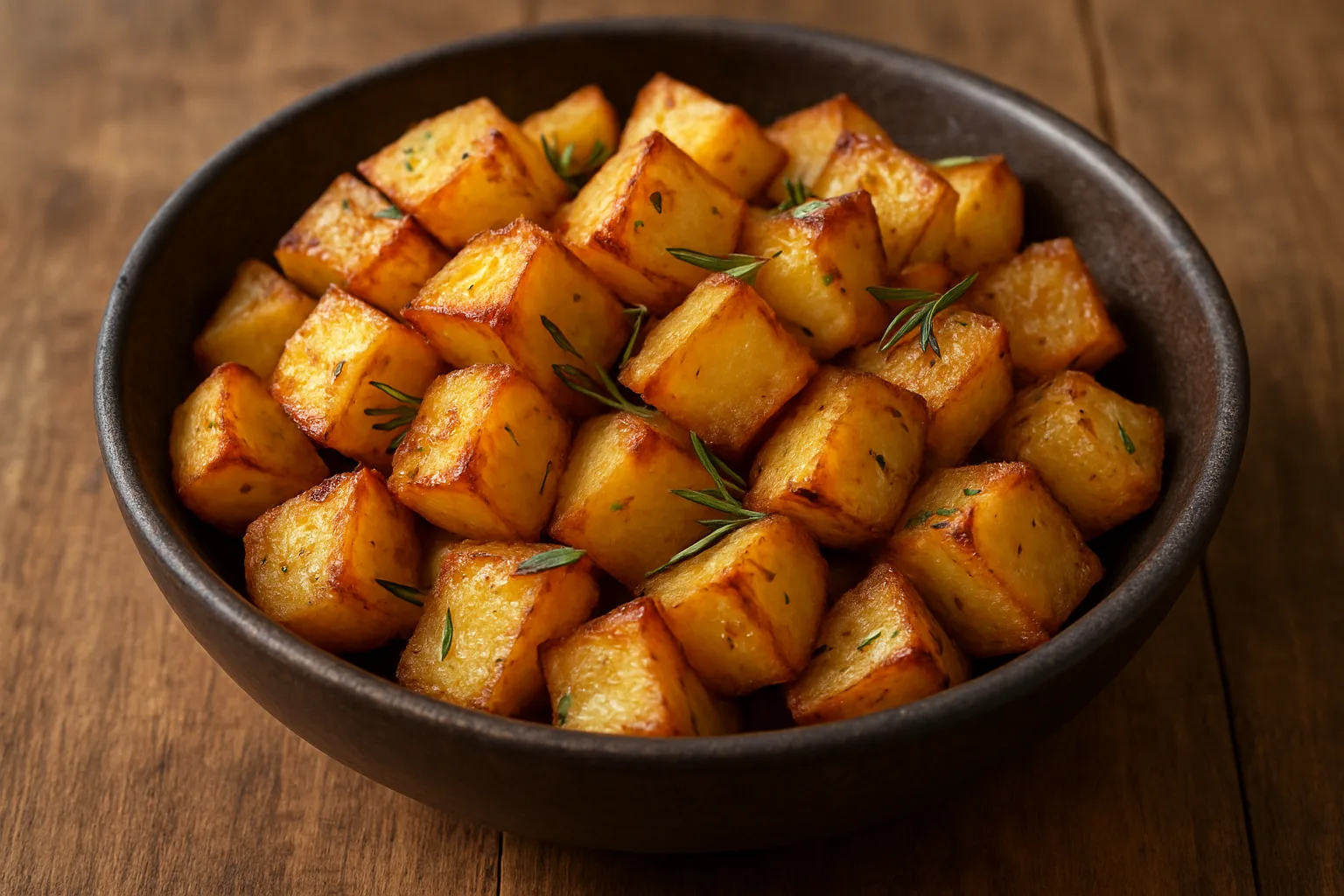 Knusprige Rosmarin-Kartoffelwürfel aus dem Airfryer