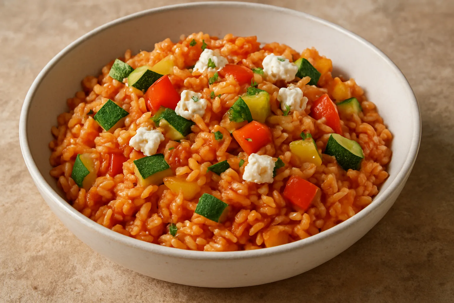 Mediterraner Tomatenreis mit Feta aus dem Ninja PossibleCooker