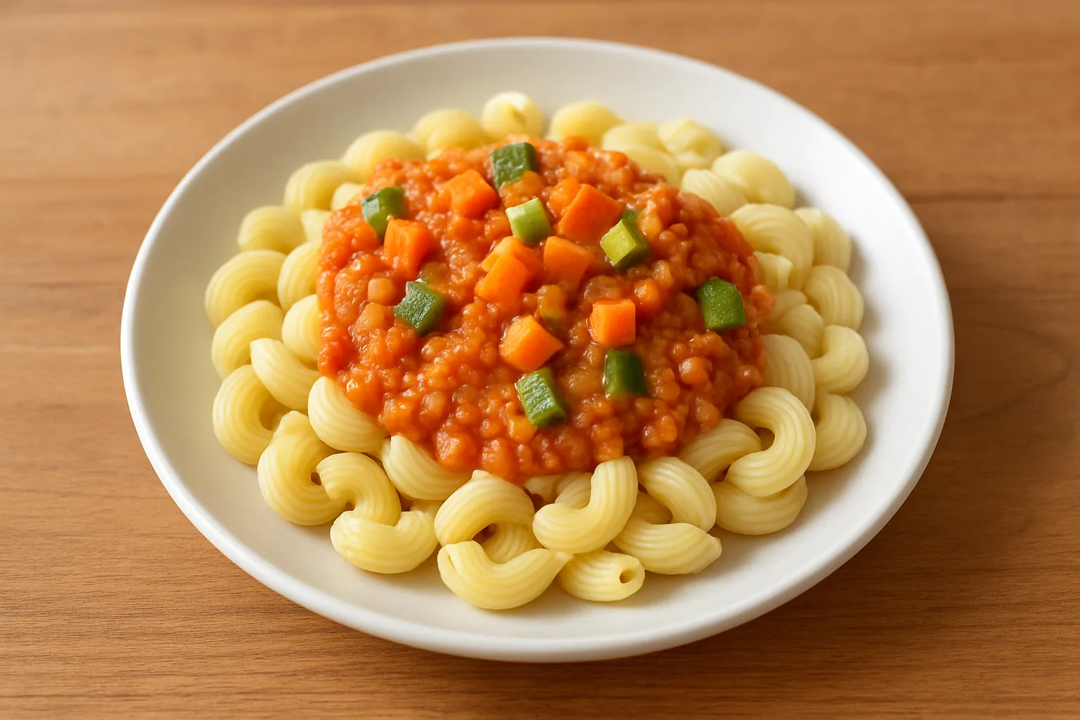 Milde Linsen-Bolognese mit Nudeln für Kleinkinder