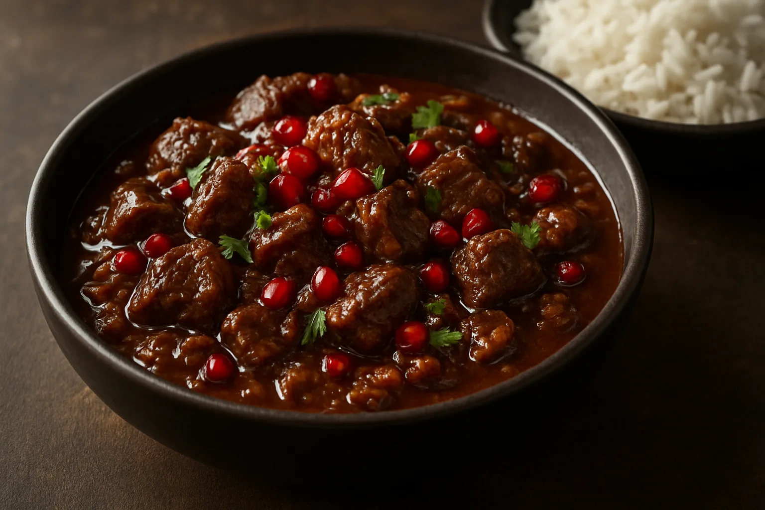 Persisches Rinderragout mit Granatapfel und Walnüssen aus dem Ninja PossibleCooker