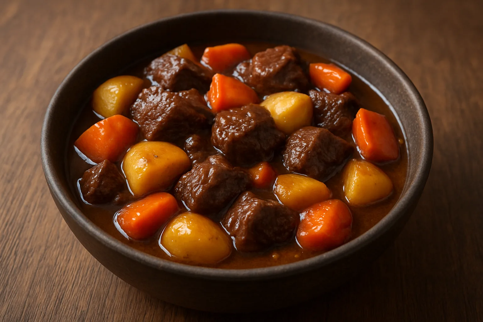 Rinderschmorpfanne mit Kartoffeln und Möhren aus dem Ninja Foodi PossibleCooker