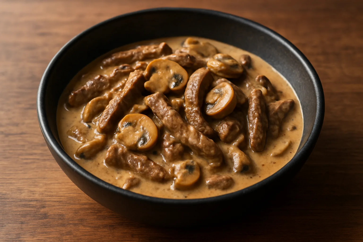 Rindfleisch Stroganoff mit Champignons aus dem Ninja PossibleCooker